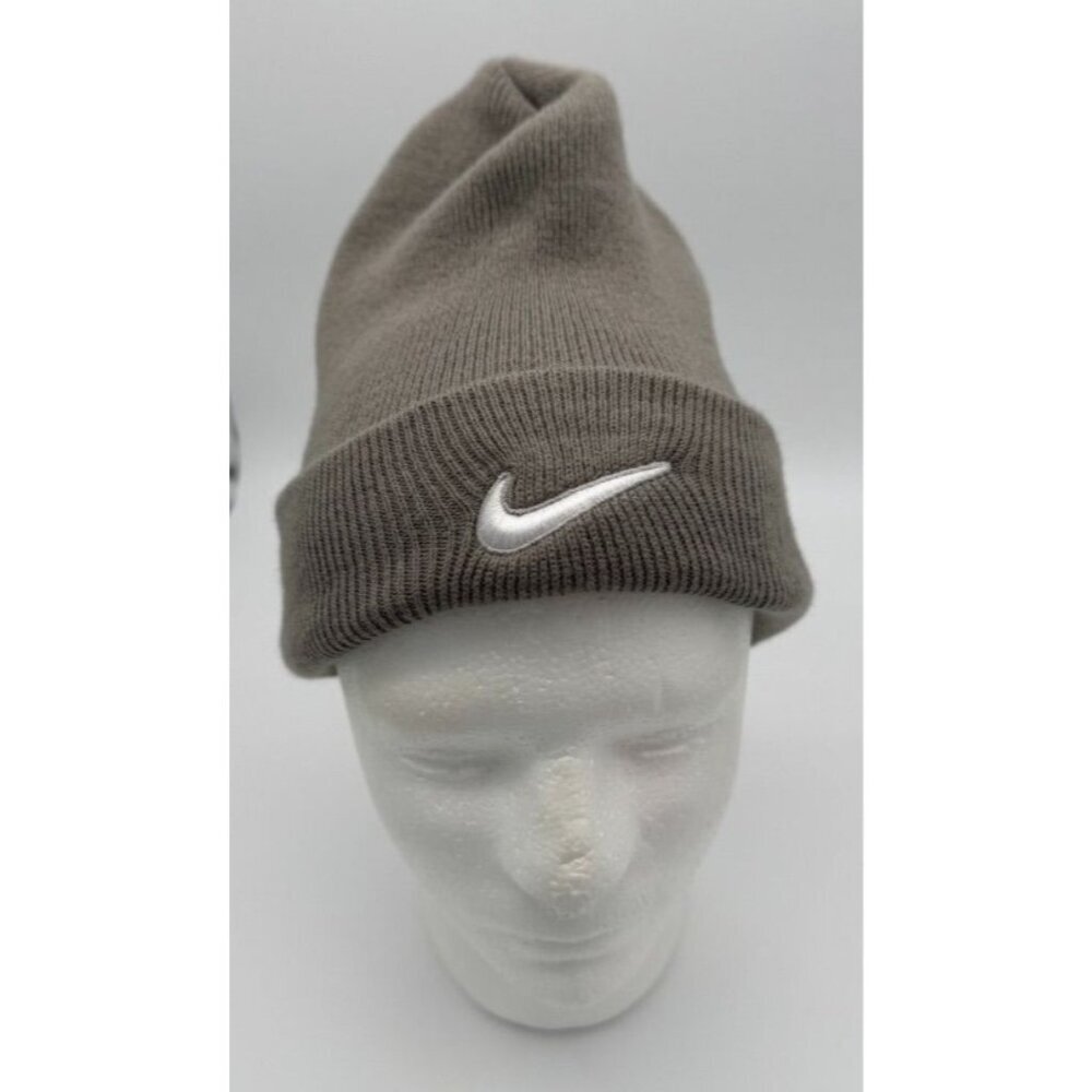 Nike Team Cuffed Beanie Stocking Cap Hat CW6117-062 Medium Grey Adult One Size